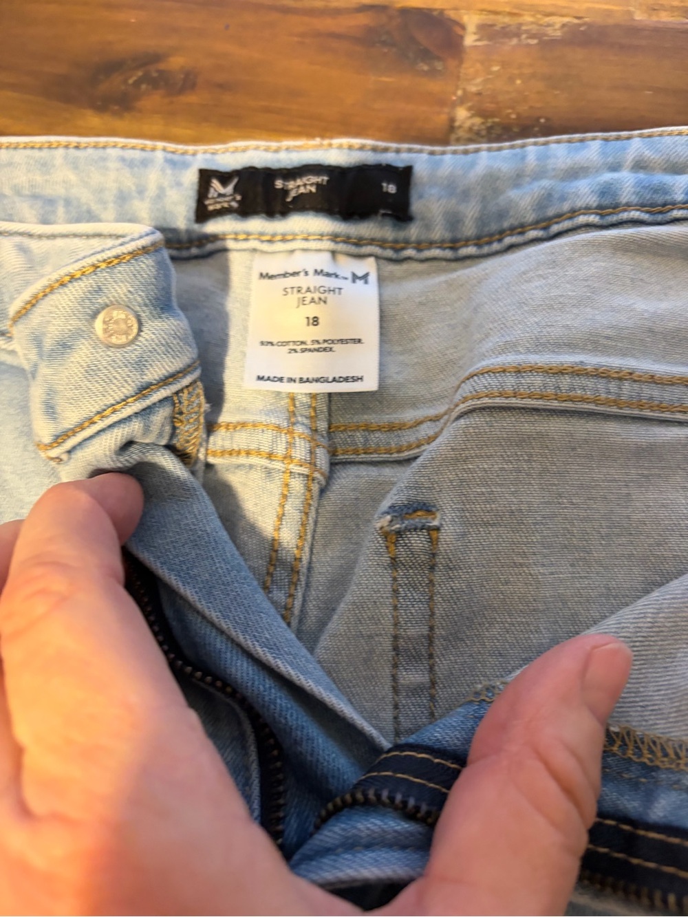 Member's Mark Light Blue Straight Jeans - Women's Straight Leg